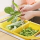 thumbnail image 4 of Yuarrent Cesta de drenaje de PP, portátil, plegable, lavable, 2 compartimentos, colador de limpieza de verduras, colador de interior, accesorios con Organizadores de utensilios de cocina Amarillo Yuarrent HA012071-02, 4 of 6