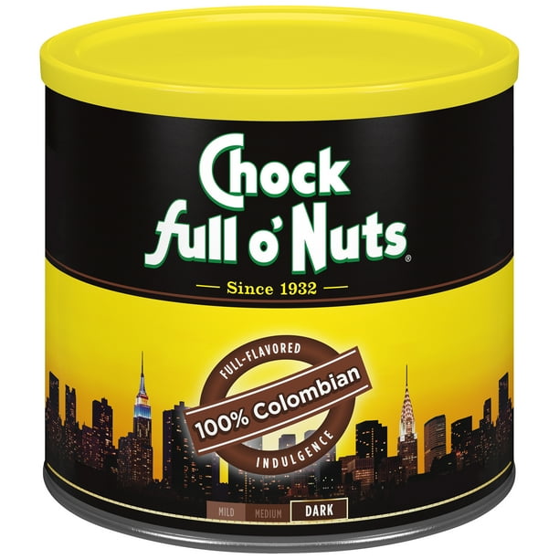 Chock full o'Nuts 100% Colombian Ground Coffee, 24 Ounce ...
