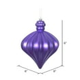 thumbnail image 2 of Vickerman 6" Purple Matte Onion Drop Christmas Ornament, 4 per pack, 2 of 4
