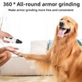 thumbnail image 3 of KRONDO Electric Dog Nail Grinder & Cat NailClippers with Safety Guard-USB-C Rechargeable, Quiet Electric Dog NailTrimmer, Automatic Painless Groom, Paw Grooming Tool for Small Medium Large Dogs, 3 of 7