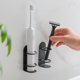 thumbnail image 3 of 2-pack electric toothbrush holder for wall (black), 3 of 5