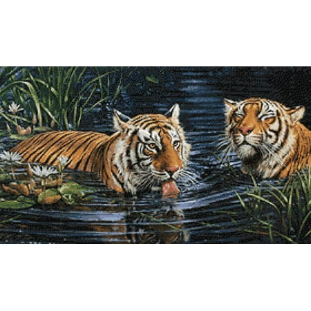 UPC: 4630103941700 | Diamond Painting Kit Tigers Crafting Spark 14.9 x 27.56 in CS2569 Diamond Art