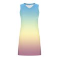 thumbnail image 6 of snilers Summer Dresses for Women Casual V Neck Sleeveless Sundresses A Line Tank Dress Beach Vacation Dresses, 6 of 7