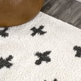 thumbnail image 5 of JONATHAN Y MOROCCAN HYPE 2 x 10 Runner Rug, Cristo Berber Geometric Shag - White/Gray, MOH403A-210, 5 of 9