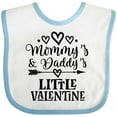 thumbnail image 3 of Inktastic Mommy Daddy Little Valentine Boys or Girls Baby Bib, 3 of 4