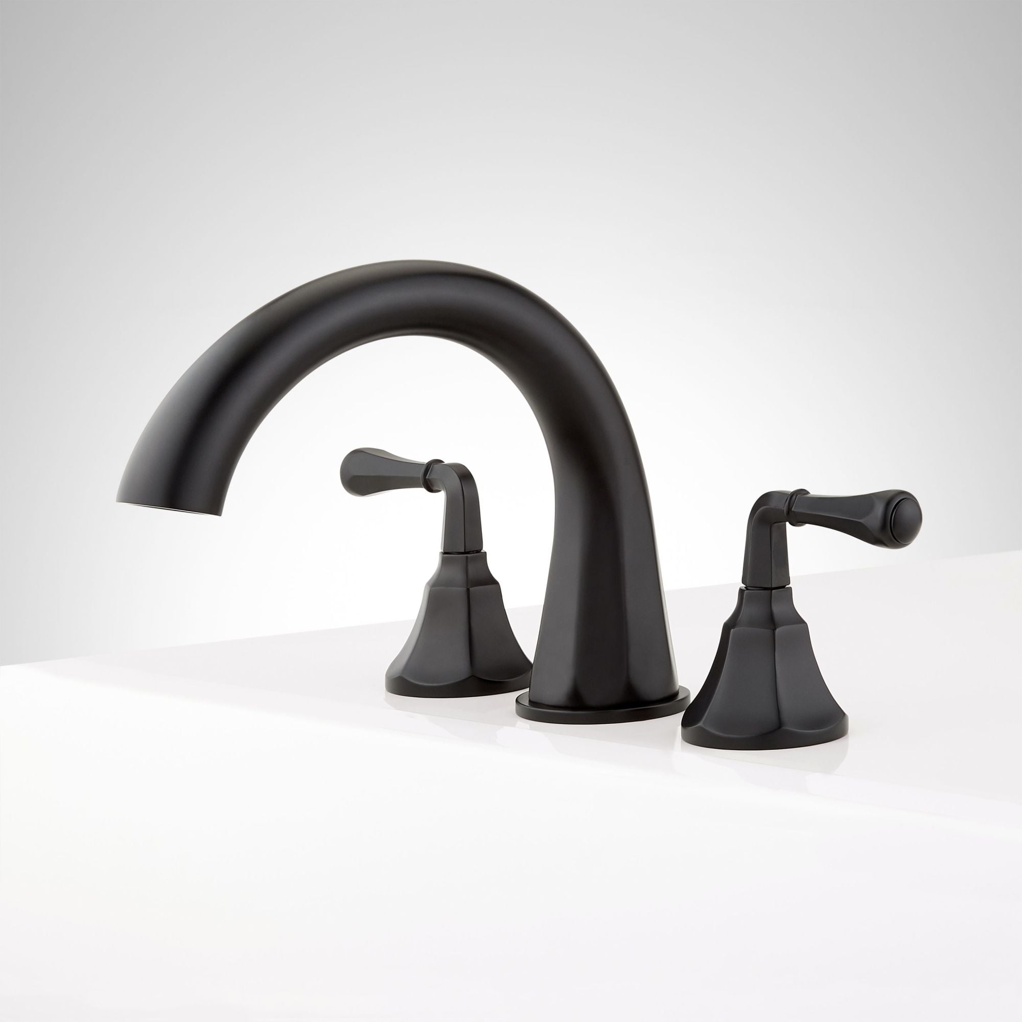 Signature Hardware Shkw3rt2 Key West Deck Mounted Roman Tub Filler Faucet - Black