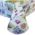 thumbnail image 1 of Newbridge Easter Garden Party Spring and Summer Vinyl Flannel Backed Tablecloth, 60” x 84” Oval, 1 of 6