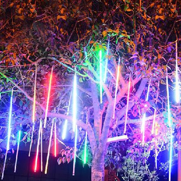 Tubo de lluvia de lluvia de meteoritos de 50 cm Guirlande decorativo Led colorido US-119494.06