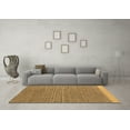 thumbnail image 3 of Ahgly Company Indoor Round Abstract Brown Modern Area Rugs, 7' Round, 3 of 4