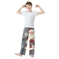 thumbnail image 2 of FORMRS Boys Pajama Pants with Pockets Size 6-8Y Kids Lounge Sleep Bottoms, Christmas Santa, 2 of 8