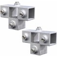 thumbnail image 1 of 2PCS T Shape Square Tubing Joint, Square Tube Fitting for Pipe Rack and Shelving Construction(25*25mm/0.98*0.98in), 1 of 6