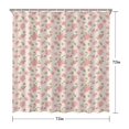 thumbnail image 5 of Pioneer Flower Floral Print Pattern Shower Curtain 72"x72", Bathroom Decorative Shower Curtain Set with 12 Hooks, Waterproof Washable, 5 of 6