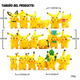 thumbnail image 2 of 18 Figuras De Pokemon Coleccionables Pikachu De Regalo Amarillo, 2 of 4