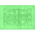 thumbnail image 1 of Ahgly Company Indoor Rectangle Oriental Emerald Green Traditional Area Rugs, 7' x 9', 1 of 4