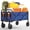 Blue, variant on Goldensoil Foldable Utility Wagon - 380lb Capacity with All-Terrain Wheels & Adjustable Handle,Red