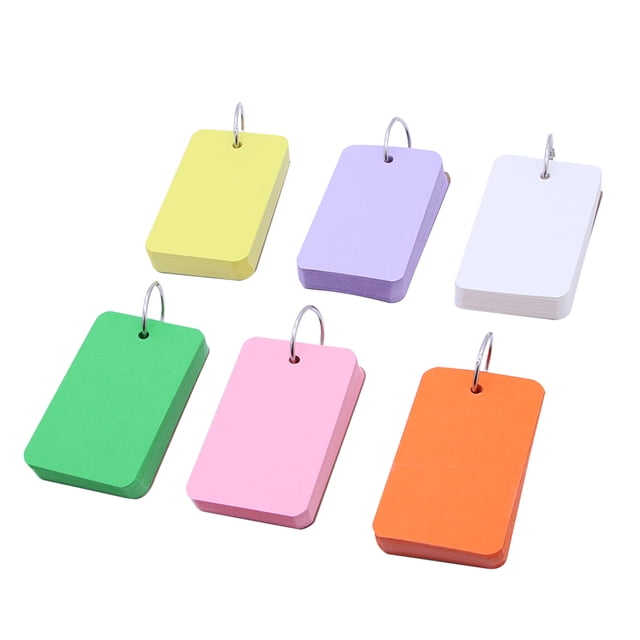 KAKOWELY Blocs-Notes Portables 6 Pcs Classeur en Papier Kraft Facile Cartes Flash Mémo Notes à Gratter 3.54"X2.17"X0.59 Pouces