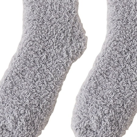 

Cuteam Indoor Socks 1 Pair Cold Resistant Fuzzy Chic Autumn Winter Female Indoor Socks
