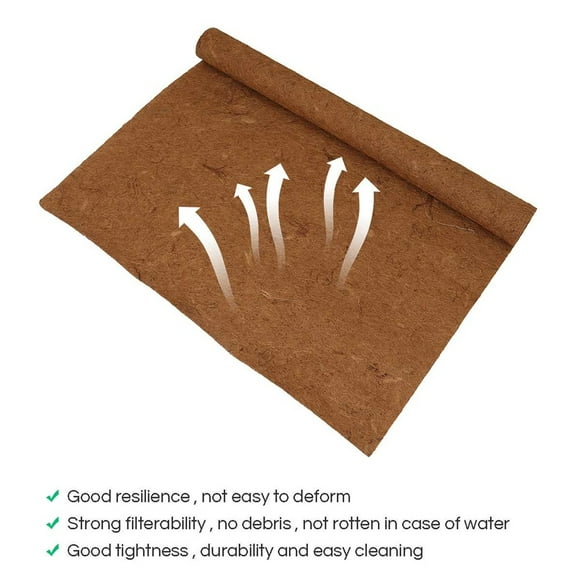 Reptile Mat Coconut Fiber Turtles Pet Mat Habitat Carpet Mat Substrate for Lizards Turtles Snakes Iguana