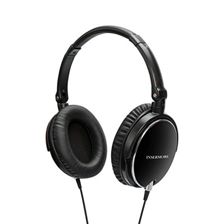 Active Noise Cancelling Over Ear Headphones with mic,Hi-Fi Stereo Good Bass Headsets for Travel