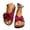 Hot Pink, variant on Women's Slide Sandals Dressy Summer Casual, Cute Bow Tie Knot On Top Strap, Comfy Slip On Cork Foot Bed, Summer Beach Slippers(Khaki,5.5)