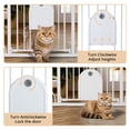 thumbnail image 3 of Pet Gate, 29.5''-34.25'' Domipet Pet Gate with Cat Door, Pressure Mount, Safety Gate Gift,White, 3 of 6