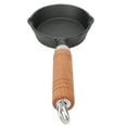 thumbnail image 4 of Frying Pan, 10CM Flat Bottomed Cast Iron Wood Handle Pancake Pan  For Restaurant, 4 of 8