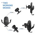 thumbnail image 3 of Cargador inalámbrico negro para coche, soporte para teléfono para coche, soporte para cargador de teléfono, Qi de carga rápida 10W 7,5W JM, 3 of 5