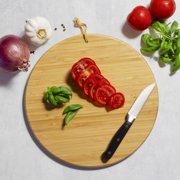 Totally Bamboo Basketball Shaped Bamboo Wood Cutting Board and Charcuterie Board, Great Gift for Basketball Fans