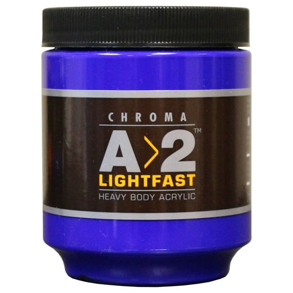 Chroma A2 Art Students' Acrylic, 250ml Jar Ultramarine Blue