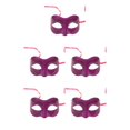 thumbnail image 3 of Minnieouse Retro Delicado Ocultar Prom Color sólido Masquerade Ball Maquillaje Fiesta Rendimiento Danza Decoración para Halloween rosa rojo Rosa roja 5piezas, 3 of 6