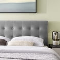thumbnail image 4 of Modway Emily Queen Biscuit Tufted Performance Velvet Headboard in Gray, 4 of 5