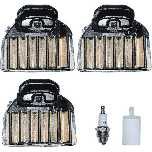 3-Pack Air Filter, Replacement for Husqvarna 455 455E 460 460 Rancher and Jonsered CS2255 Chainsaws, Replaces 537255702 537255701, Easy to Install