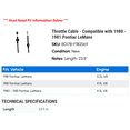 thumbnail image 2 of Throttle Cable - Compatible with 1980 - 1981 Pontiac LeMans, 2 of 2