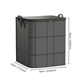 thumbnail image 2 of Large Capacity Comforter Storage Bag With Reinforced Handles Zipper Closure Foldable Bedding Organizer For Blankets Clothes Wardrobe Under Bed Home Storage Moving And Seasonal Organization, 2 of 9