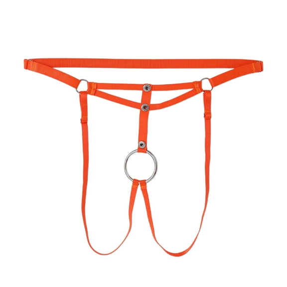 Men's Solid Color Sexy Underwear Ring Hollow Underwear Thong