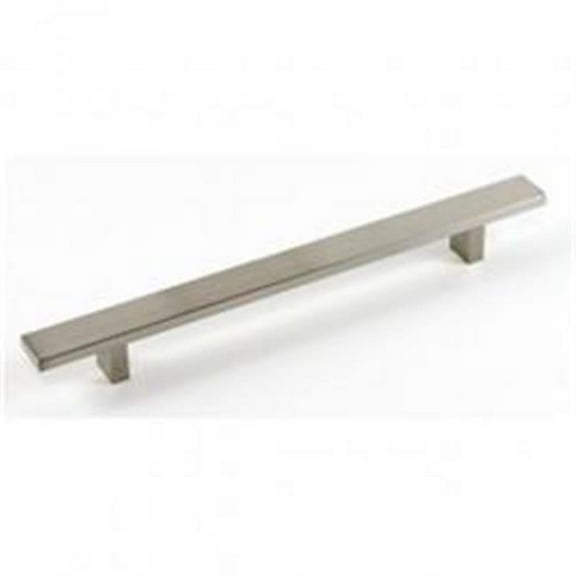 12 in. Rectangular Aluminum Anodizing Stainless Steel Brushed Nickel Cabinet Bar Pull Handle