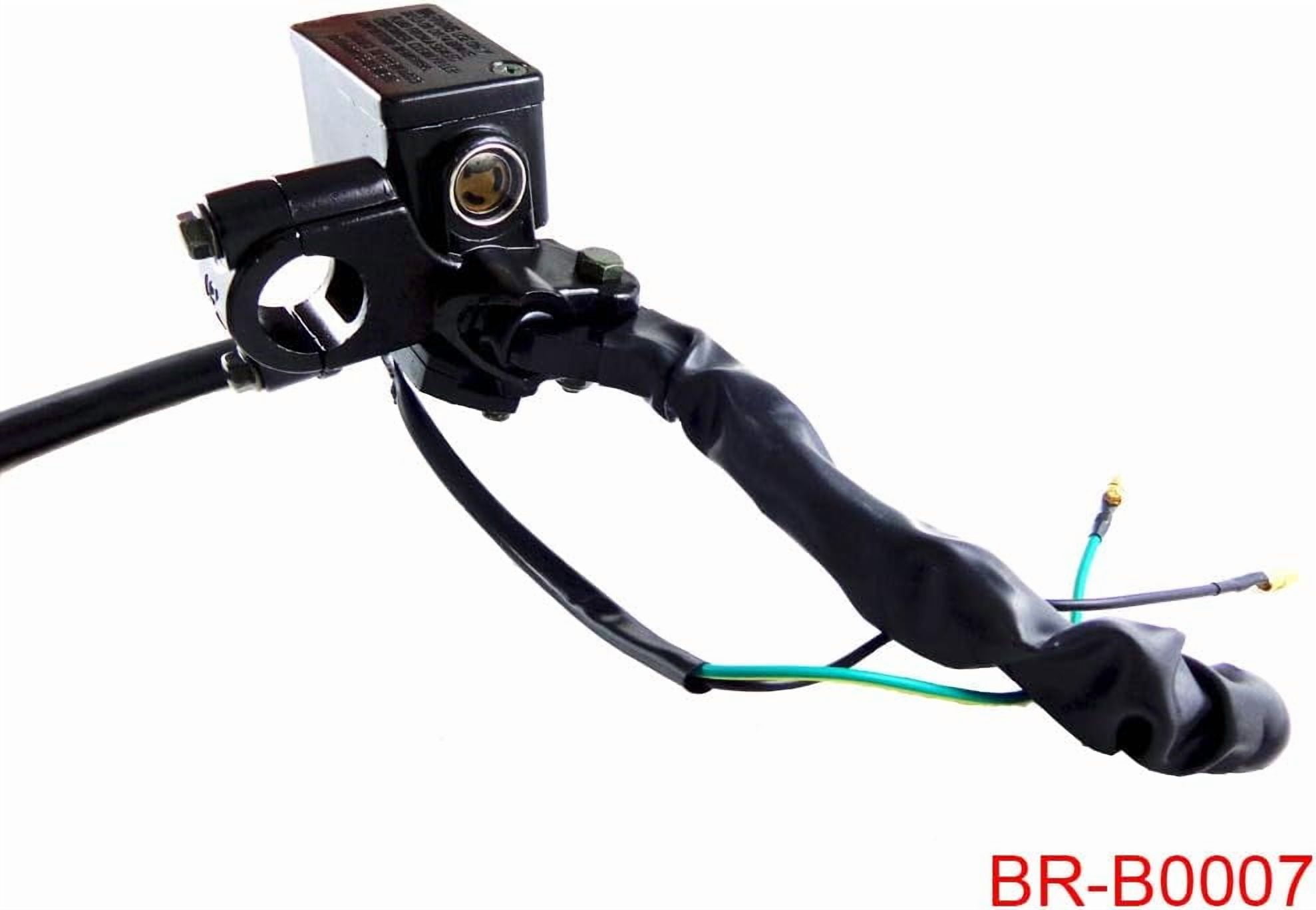 Front Hand Hydraulic Disc Brake Master Cylinder Caliper Assembly with New Brake Pads for 50cc 110cc 150cc 250cc GY6 Scooter Moped