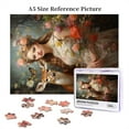 thumbnail image 6 of 500 PCS 500 Pcs Jigsaw Puzzles For Adults Flower Woman And Deer,Wonderful Imagination,Ideal For Relaxation And Family Fun,Vintage Art Wooden Puzzle For Adults,Unique And Beautiful Design, 6 of 6
