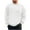#H-White, variant on ZHYou Mens Long Sleeve T Shirts Solid Color Knitted Pullover Long Sleeve Crew Neck Fashion Casual Blouses Tops Fall Winter Piece