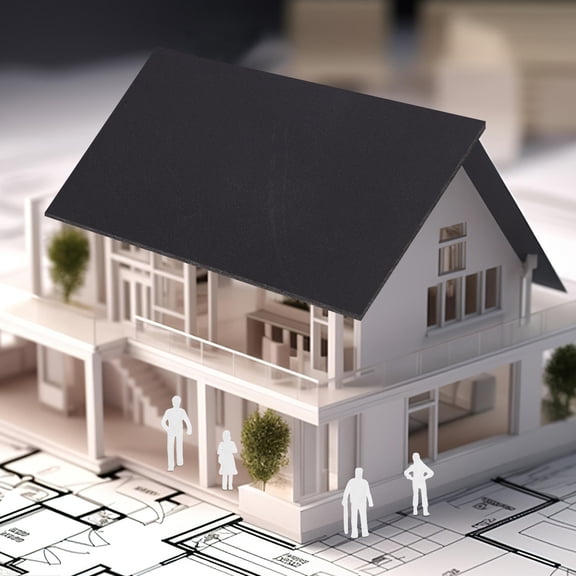 UKCOCO 50Pcs The Uncolored Models White Plastic Figures for Sand Table Model Decoration