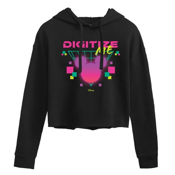 Disney - Digitize Me - Juniors Cropped Pullover Hoodie