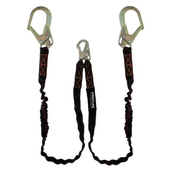 LIS62R Combat Twin Leg 6' Rebar Hook Lanyard with Internal Shock Absorber