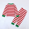 thumbnail image 5 of Mercatoo Unisex Babies, Kids' 2 Piece Christmas 𝐏ajama Set Stripe T-shirt Pants Set Toddle Christmas Outfits Baby Girl Clothes, 5 of 6