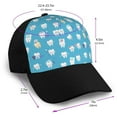 thumbnail image 2 of Naloa Healthy And Ill White Teeth Adult adjustable Print Baseball Hat, Patchwork curved brim baseball capfor Men and Women, One Size, 2 of 5