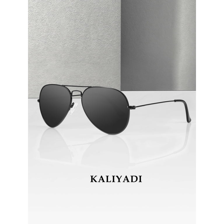 KALIYADI, Classic Aviator Sunglasses, 3 Pack, Polarized UV  display picture 1