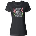 thumbnail image 3 of Inktastic Blessed to Be a Mom, Grandma, and Great Grandma Pink Flowers Women's T-Shirt, 3 of 5