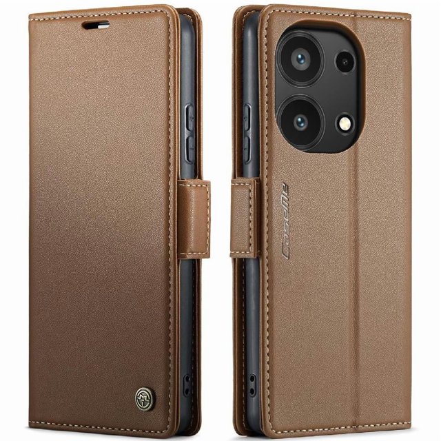 Funda tipo cartera Xiaomi Redmi Note 13 4G con cierre magnético, RFID, tarjetero, soporte, carga inalámbrica