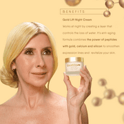 Cicatricure Gold Lift Night Cream, Improves Face Hydration and Skin Appearance, Value 3 Pack, 1.7 oz