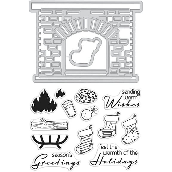Hero Arts Winter Hearth Stamp & Cut Stamp