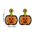 thumbnail image 2 of Pendientes colgantes con cuentas de fantasma de Halloween Halloween colorido, 2 of 2